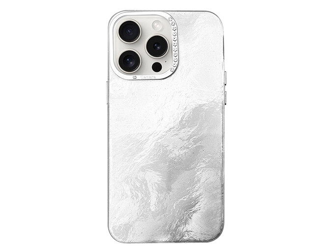 Накладка Shine Marble Style iPhone 15 Pro Max white
