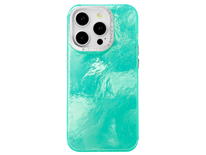 Накладка Shine Marble Style iPhone 16 Pro mint