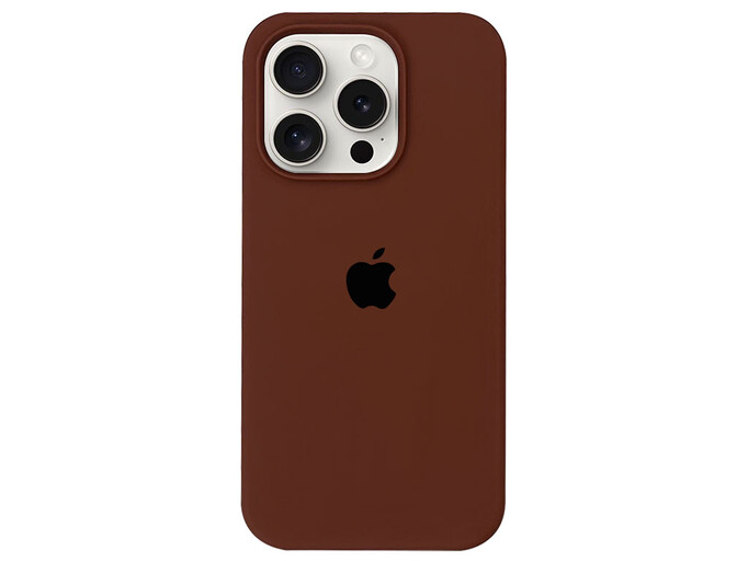 Case soft touch низ iP 16 Pro (94) brown