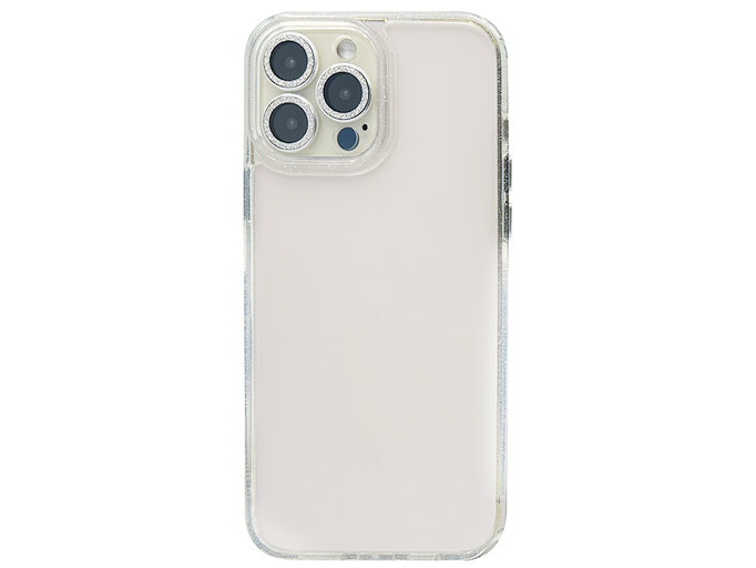 Shadow Gloss Diamond Camera shine board iPhone 15 Pro Max silver
