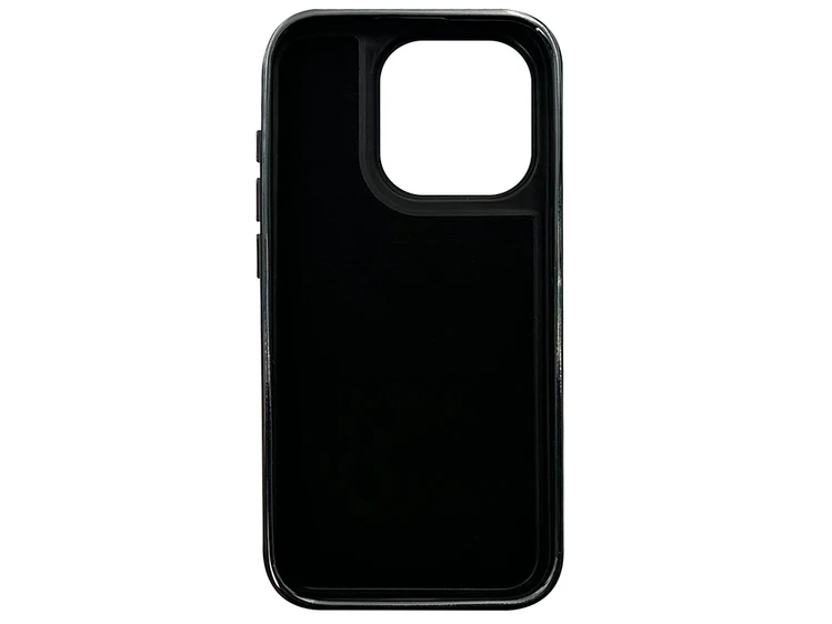 Накладка Jinduka Metal Frame Leather Case iPhone 15 Pro black