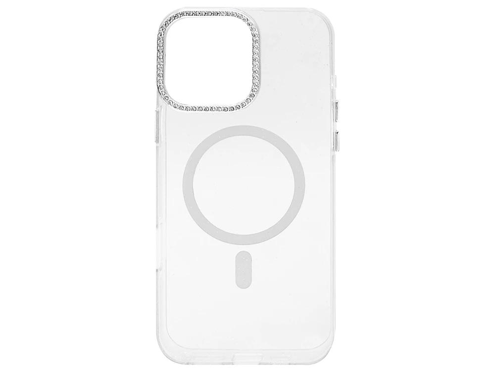 Накладка Mirage Hearts Diamond Camera MagSafe iPhone 16 Pro white