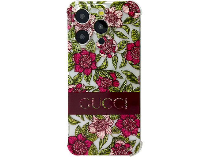 Ультрабронь Nprint iPhone 14 Pro burgundy gucci