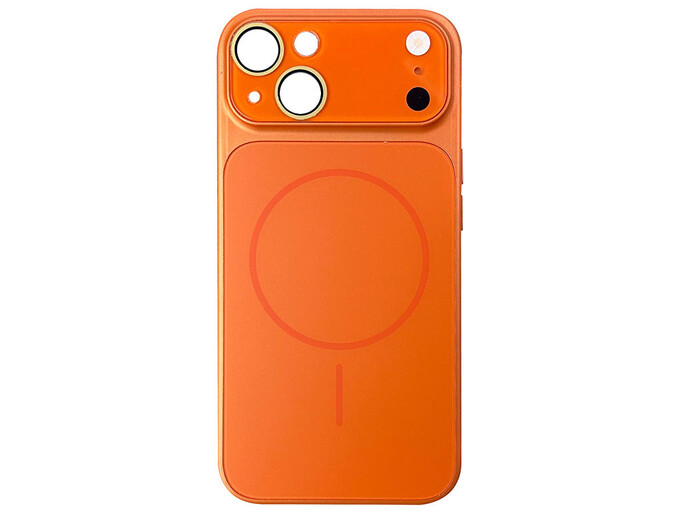Накладка AG Nano Glass MagSafe iPhone 14 orange