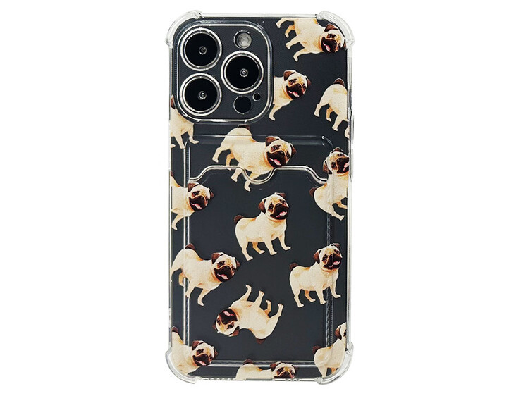 Ультрабронь CARD CASE Print iPhone 13 Pro Mops