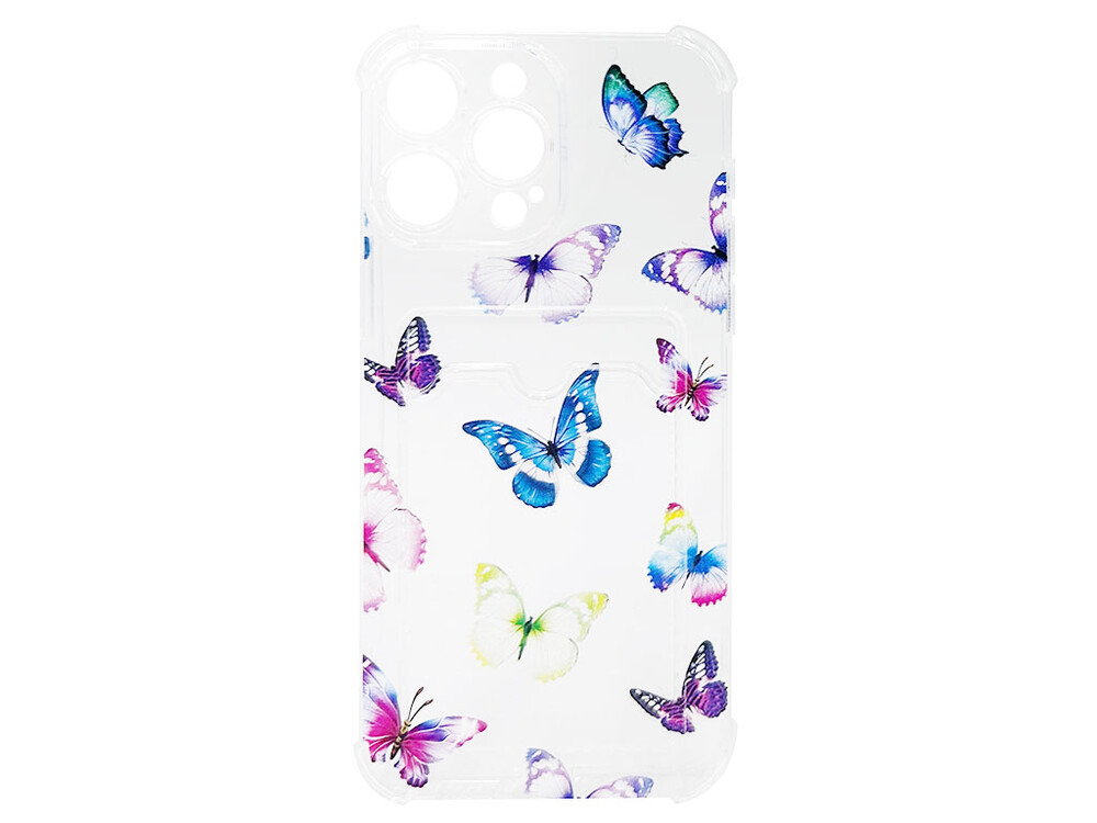 Ультрабронь CARD CASE Print iPhone 15 Pro Max butterflies