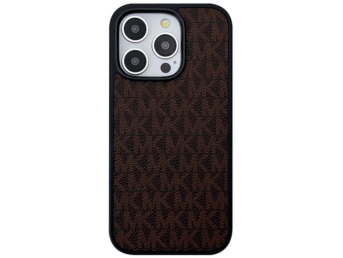 Michael Kors Leather iPhone 16 Pro brown