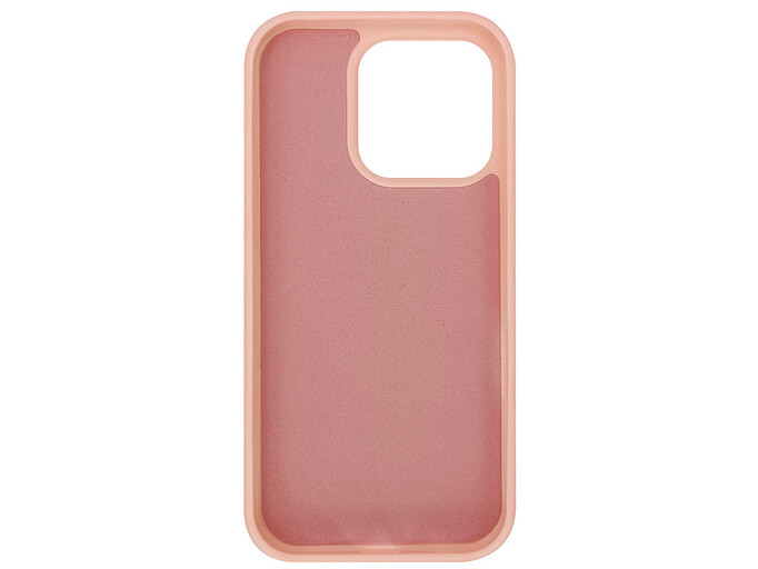 Накладка Leather Material iPhone 15 Pro Max pink flower