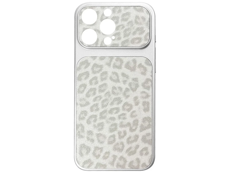 Накладка Leopard Look iPhone 16 Pro Max silver