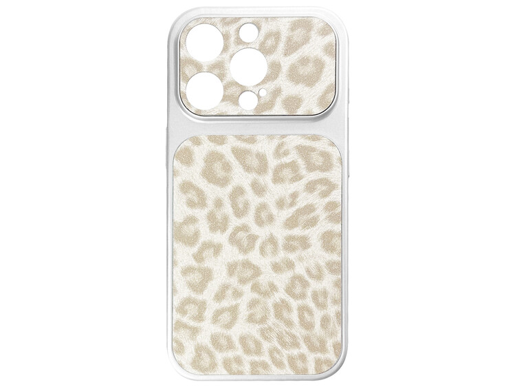 Накладка Leopard Look iPhone 16 Pro Max beige