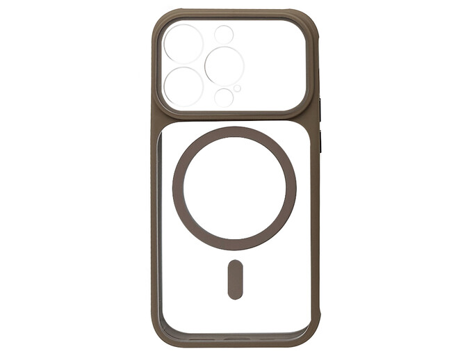 Shadow Gloss Camera Protection MagSafe iPhone 16 Pro Max brown