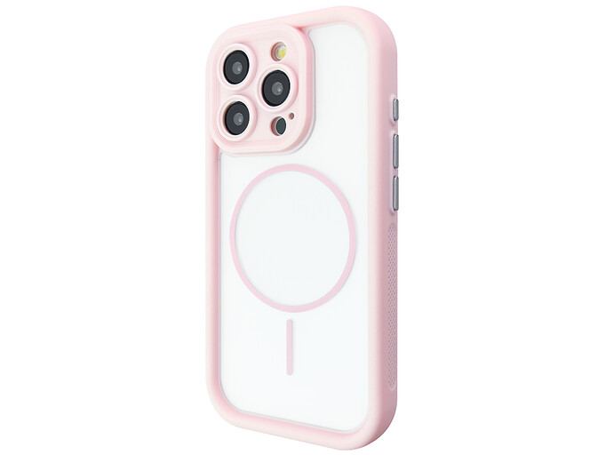 Накладка Clear Shock MagSafe iPhone 16 Pro Max pink