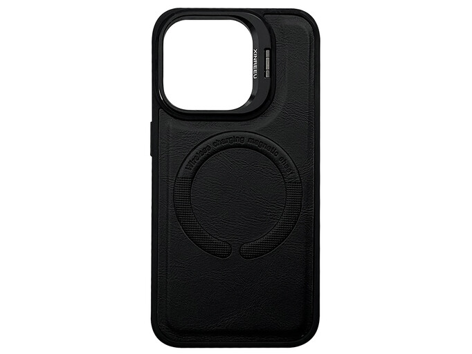 Stand Case Xinreeu Leather MagSafe iPhone 14 Pro black