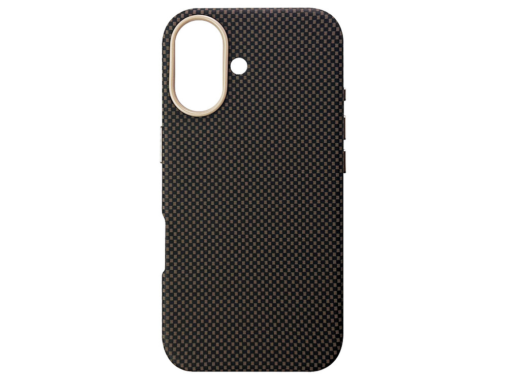 Накладка Carbon LE Pattern MagSafe iPhone 16 brown
