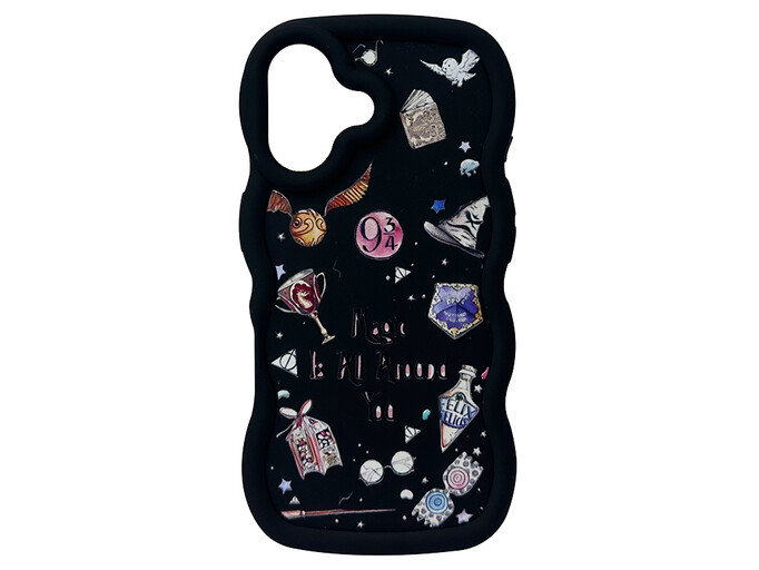 TPU Wavy Sides iPhone 16 Potters Wand Harries black