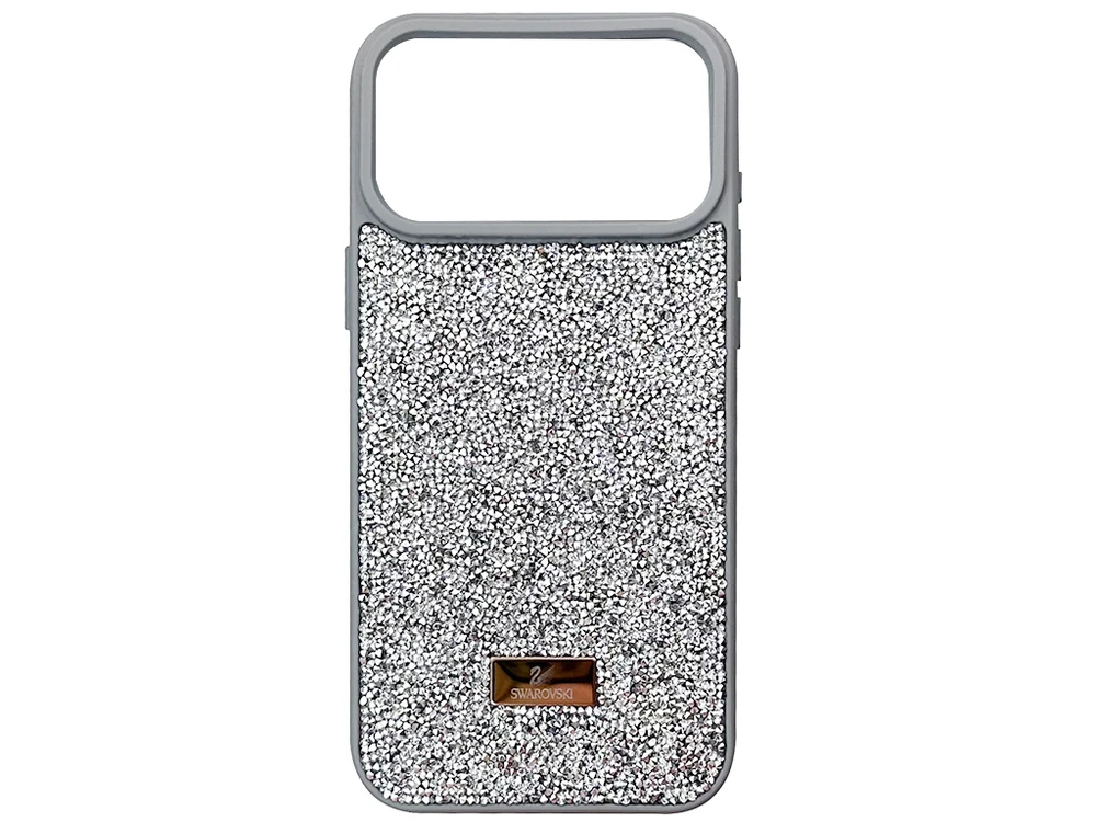 Чохол Swarovski Grainy Diamonds iPhone 17 Pro Max silver