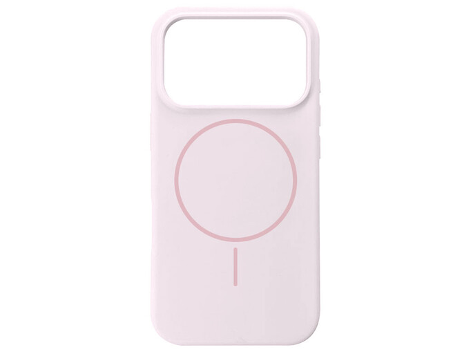 Case soft touch "NO LOGO" MagSafe низ iP 17 Pro (19) pudra