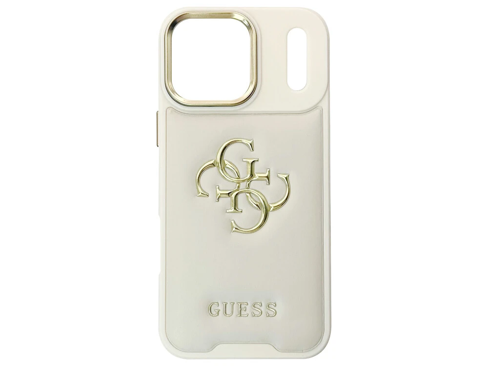 Накладка Leather Puffer iPhone 17 Pro Max milk guess