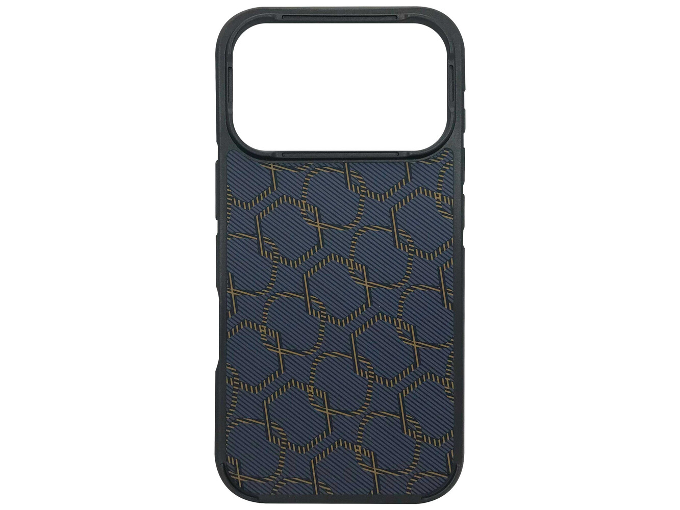 Накладка Luxury Carbon Fiber Pattern MagSafe iPhone 17 Pro Max blue/beige