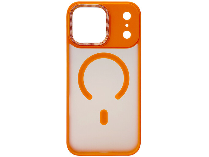 Shadow Matt Metal Buttons Corrugated MagSafe iPhone 17 Pro Max orange