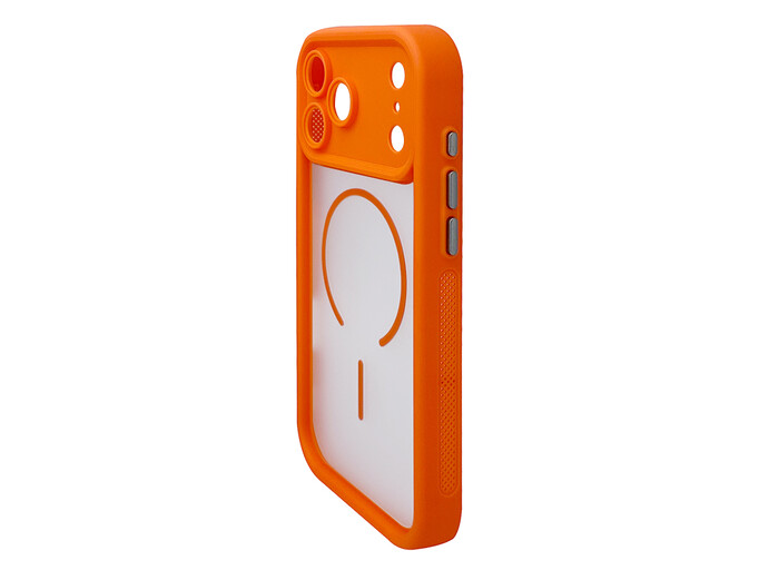 Накладка Clear Shock MagSufe iPhone 17 Pro Max orange