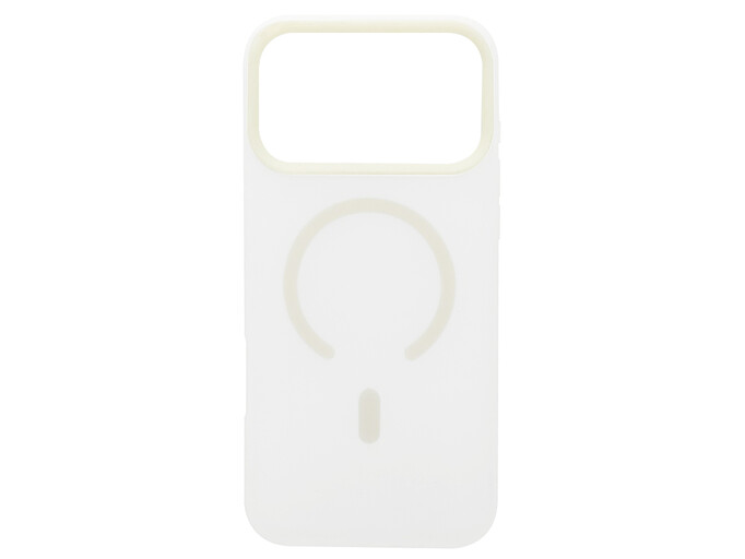 Накладка Silicone Matt MagSafe iPhone 17 Pro vanilla