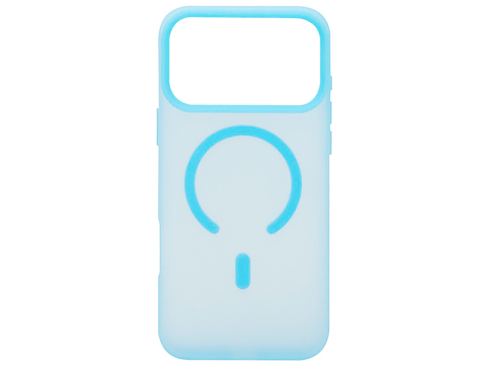 Накладка Silicone Matt MagSafe iPhone 17 Pro Max light blue