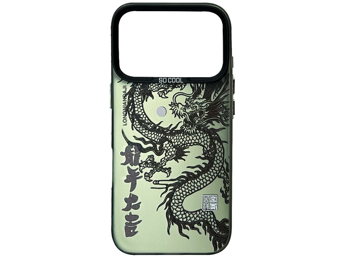 Накладка So Cool matte dragon iPhone 17 Pro black