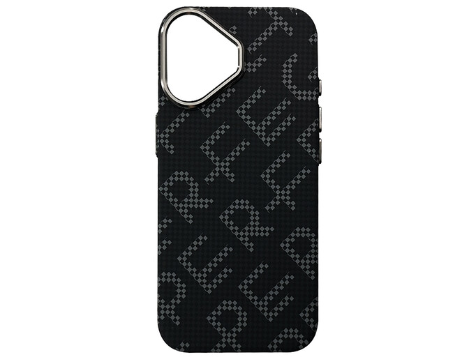 Накладка Elite Carbonique MagSafe Metal Frame iPhone 17 black perfect