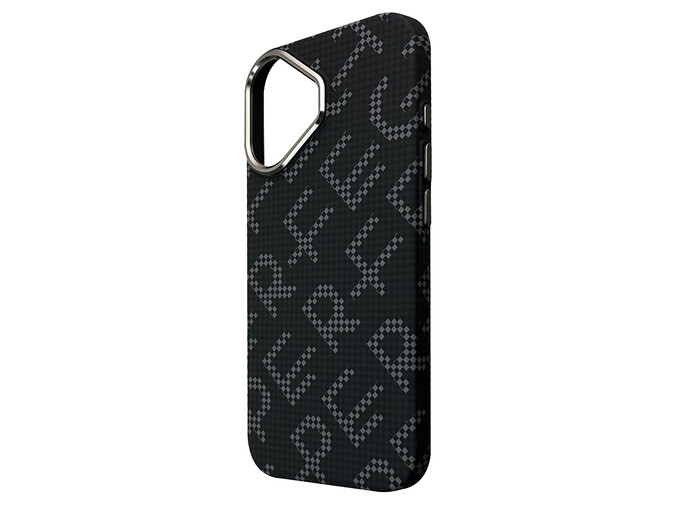 Накладка Elite Carbonique MagSafe Metal Frame iPhone 17 black perfect