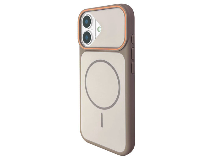 Накладка Matte Sprit Line MagSafe iPhone 17 brown