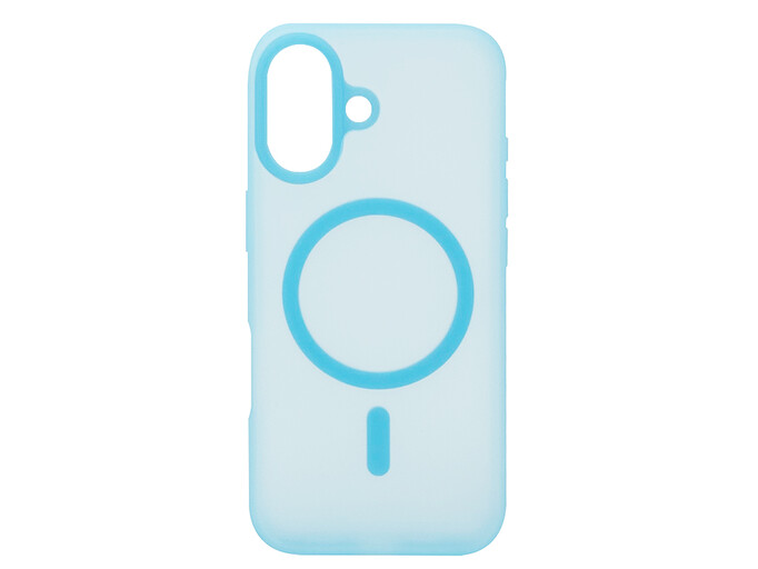 Накладка Silicone Matt MagSafe iPhone 17 light blue