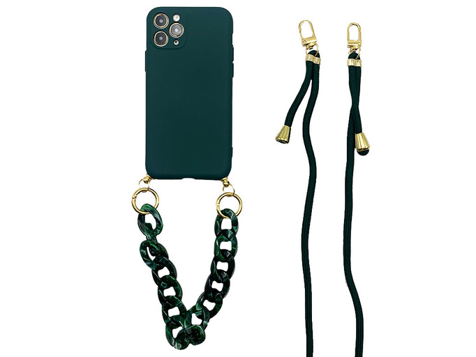 Silicone Crossbody iPhone11 Pro Max green