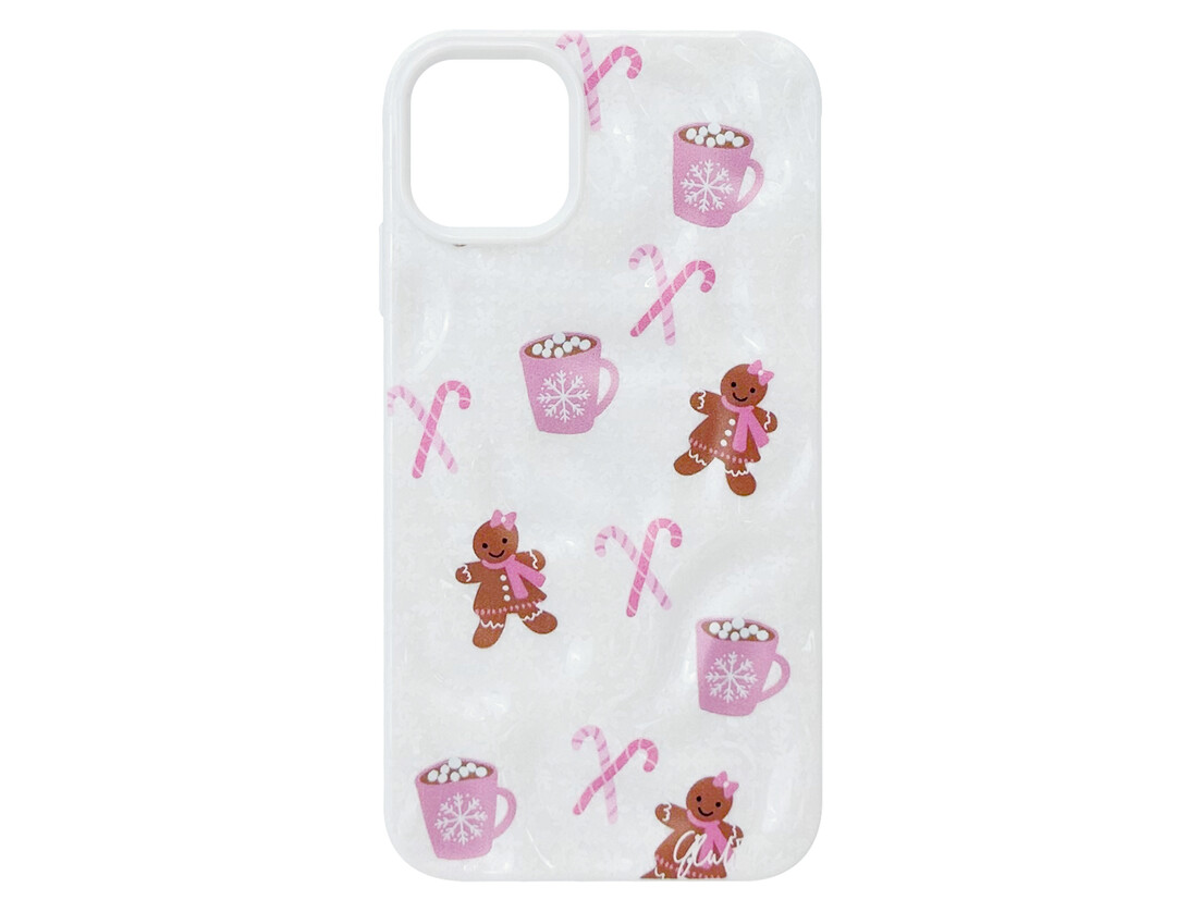 Накладка 3D Gingerbread Snowflake iPhone 11 white