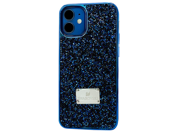 Чохол Swarovski Grainy Diamonds iPhone 12 mini blue