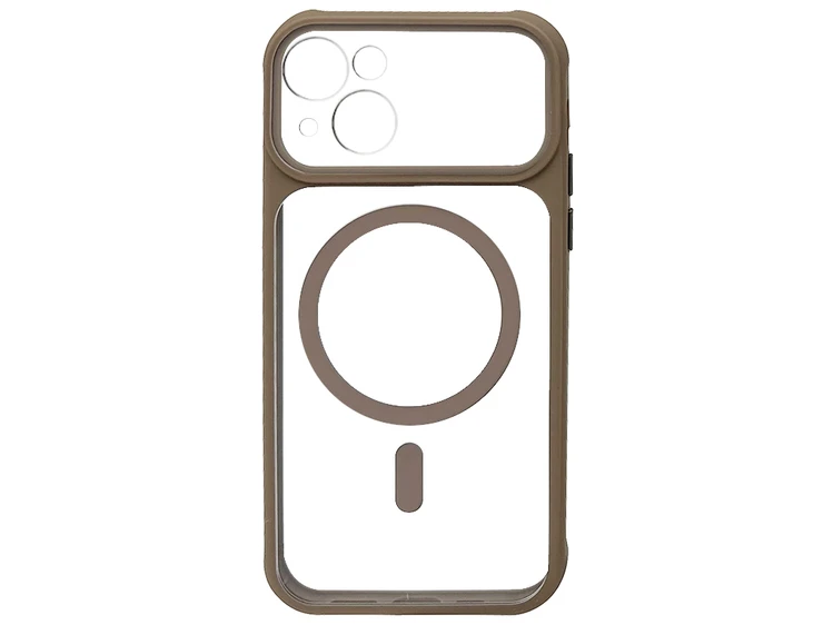 Shadow Gloss Camera Protection MagSafe iPhone 13 brown