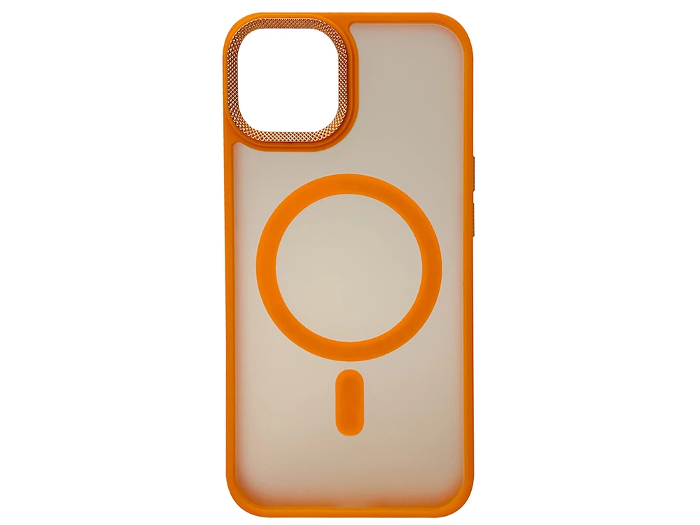 Shadow Matt Metal Buttons Corrugated MagSafe iPhone 13/14 orange