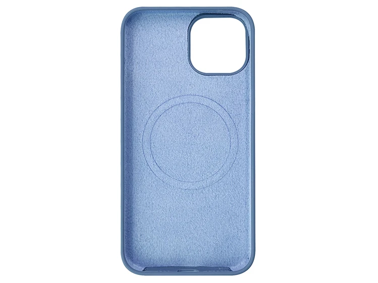 Case soft touch "NO LOGO" MagSafe низ iP 13/14 (50) lavander gray