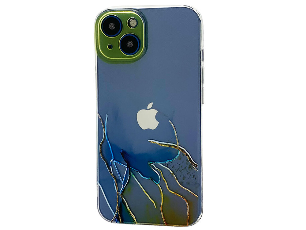 Силікон S-Case iPhone 13 clear/yellow