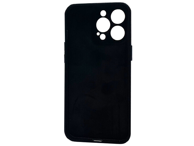 Alcantara Cover Camera iPhone 13 Pro black