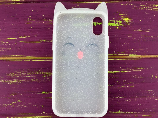 3D Sweet Cat iPhone X/Xs White