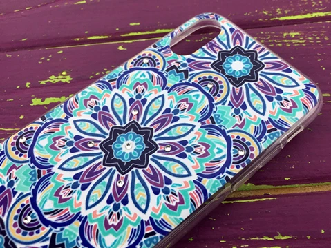 Beckberg фіолетовий орнамент iPhone X/Xs