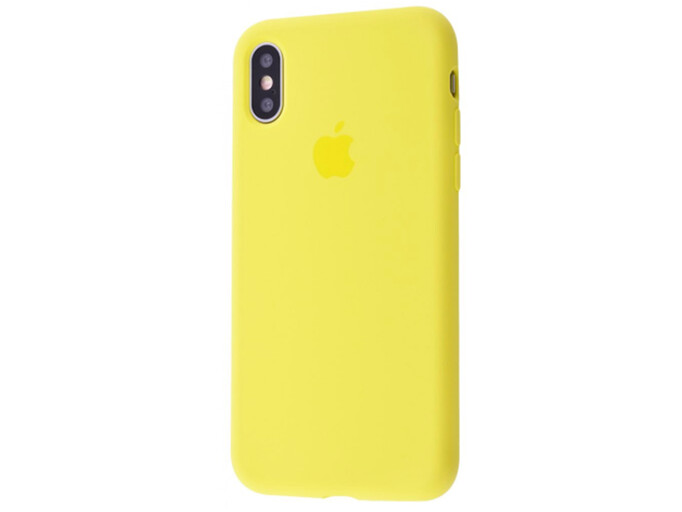 Case soft touch низ iP Xs Max (04) yellow
