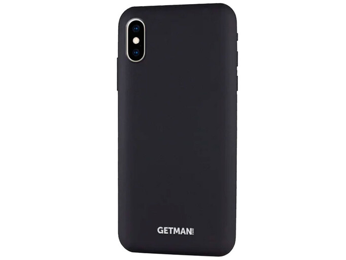 Silicone Case Getman Magnet iPhone X/Xs black