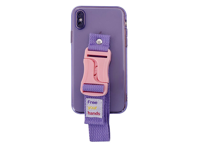Силікон Handfree iPhone X/Xs violet