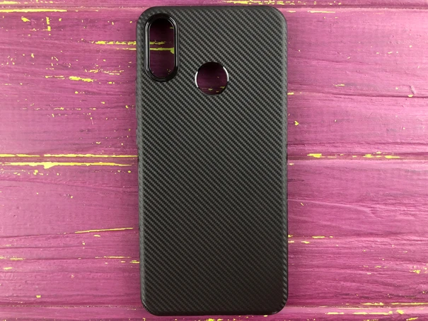 Ультратонкий карбоновый чехол для Huawei P Smart(19) черный
