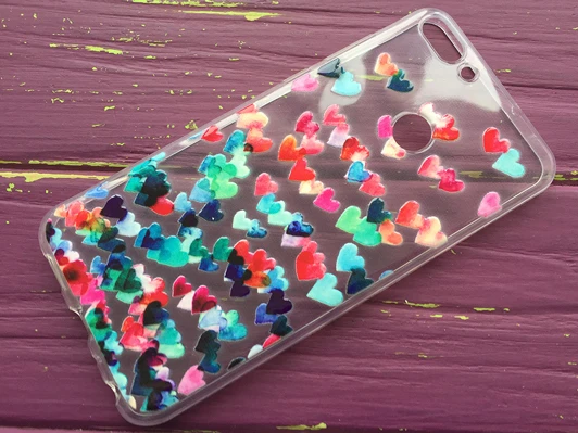 Силикон Huawei P Smart hearts