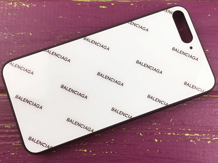 TPU+Glass Balenciaga Huawei Y6(18) White