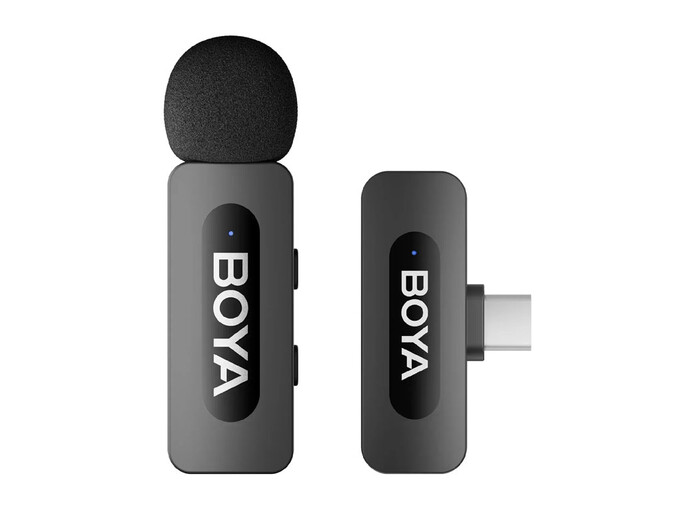 Петличный микрофон Wireles Boya V10 Type-C 1 mic black