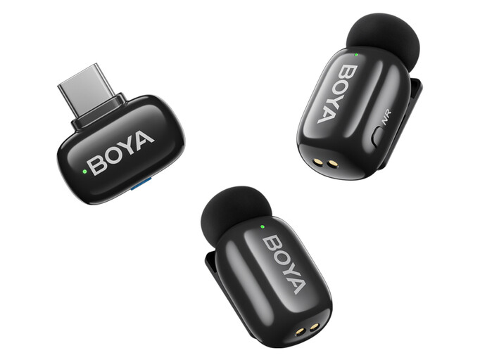 Петличний мікрофон Wireless Boya Mini-23 Type-C 2 mic black